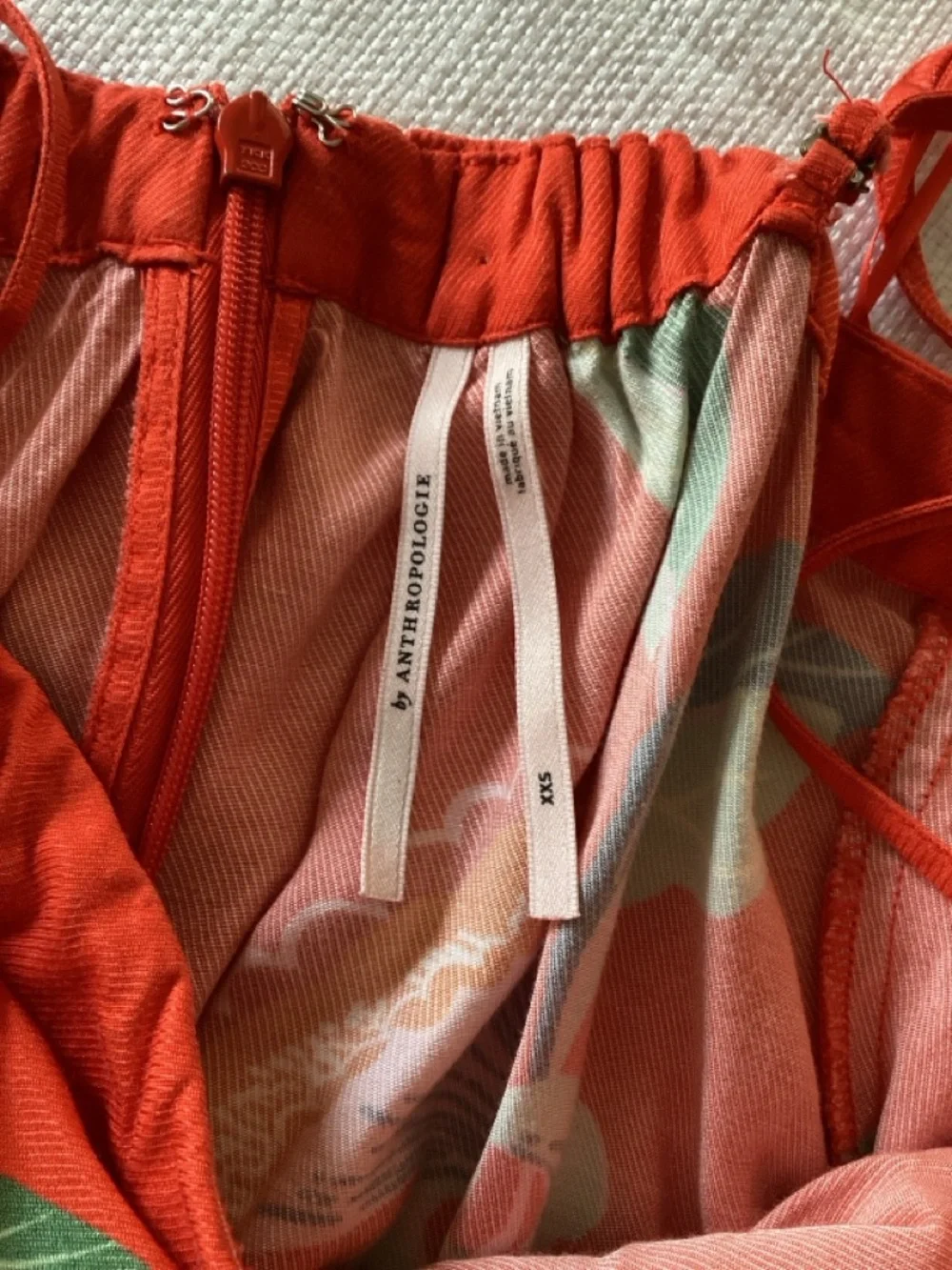 Strapless Red Anthropologie Maxi Dress - Picture 4 of 6